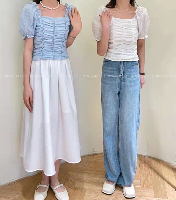 In early summer! [Cinderella CICI] Korean version versatile comfortable shirt 8888\zsy