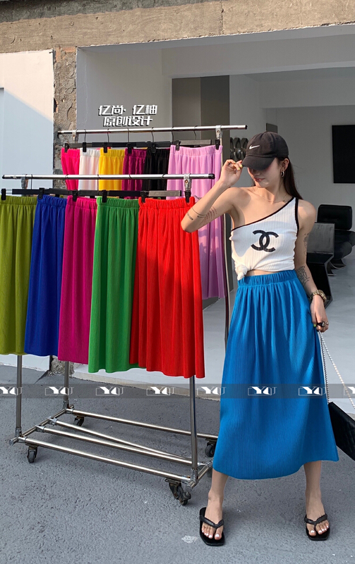 New year in early spring! [Yishang & Yiyou] elastic waist comfortable Korean skirt 6210# LSW