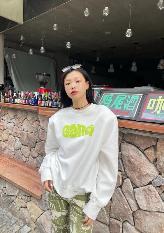 New year in early spring! [ecru] crew neck loose fit BODYSUIT 13515# zxl