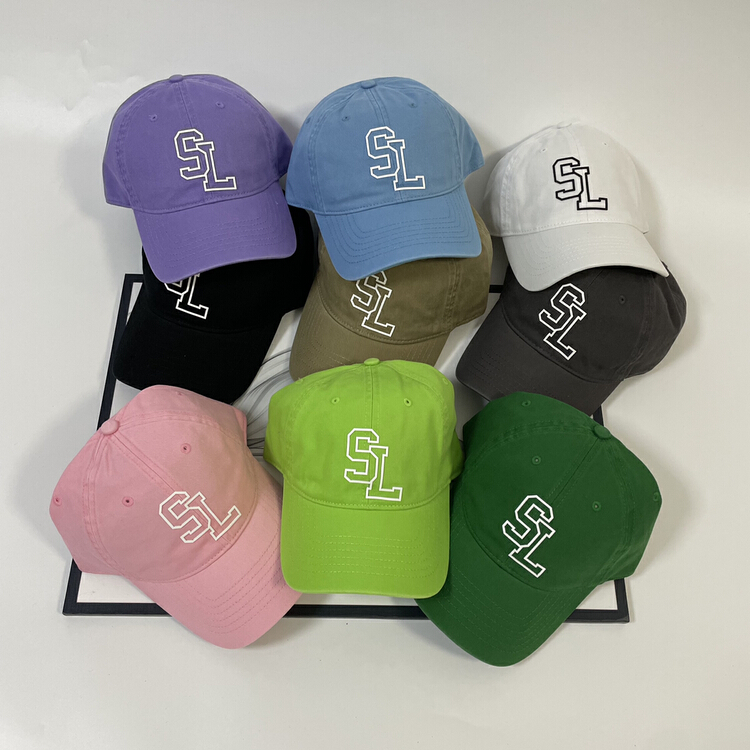 [aestheticism hat industry] basic versatile letter baseball hat 2830# LSL