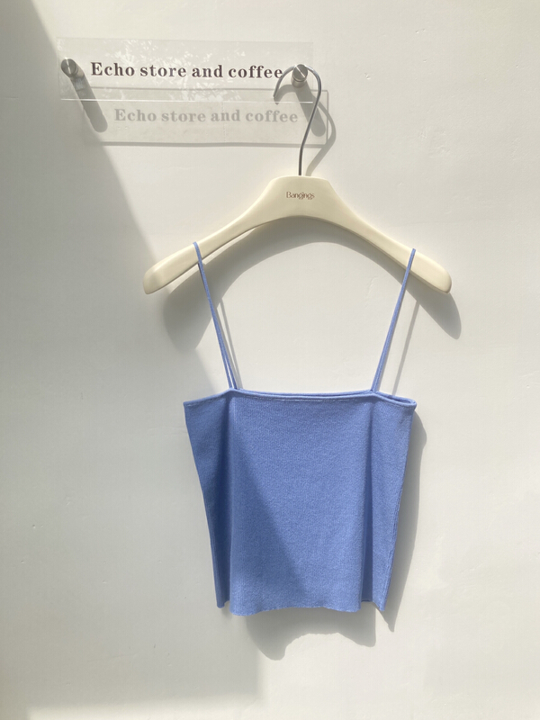 New in early summer! [bangings] simple temperament solid color vest / suspender 21wdj0120# CLS