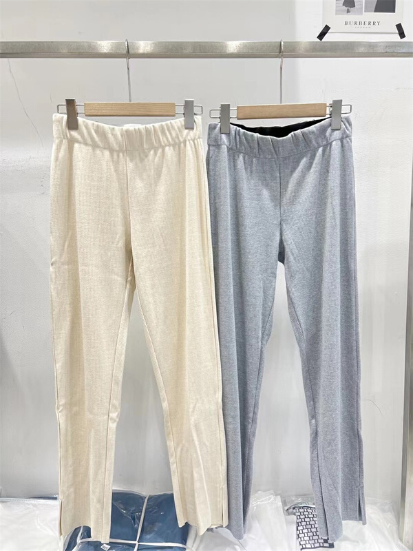 New year in early spring! [td] simple and versatile slit casual pants k001281# XJ