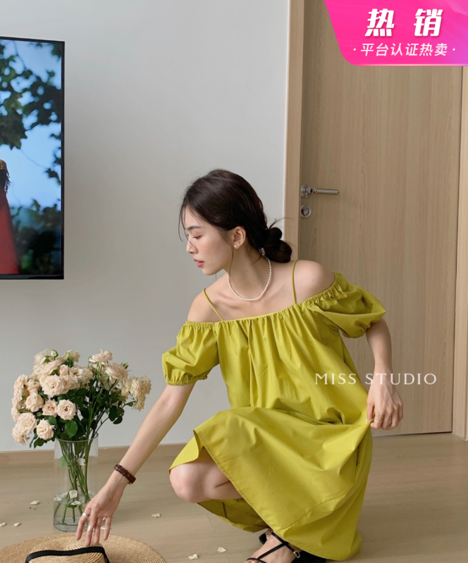 【MISS密思家】兩穿寬鬆氣質顯瘦連衣裙(配腰繩)  F2247#  ZJY