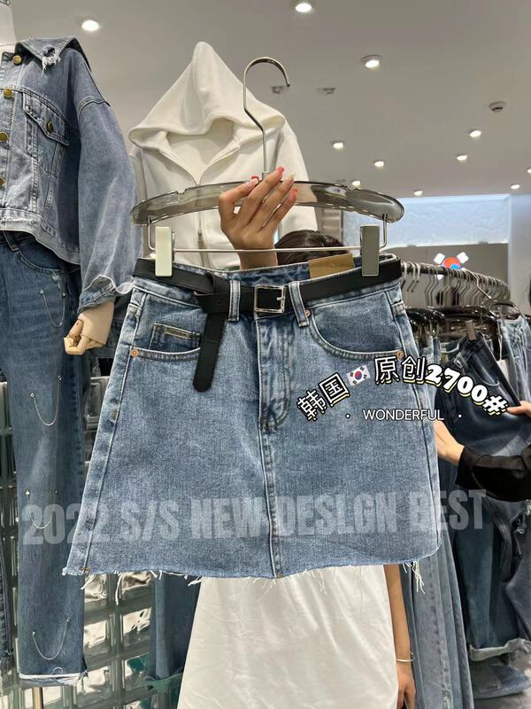 goods in stock! [thgz fairy tale princess] temperament slim and slim denim skirt (with belt) 2700# JJ