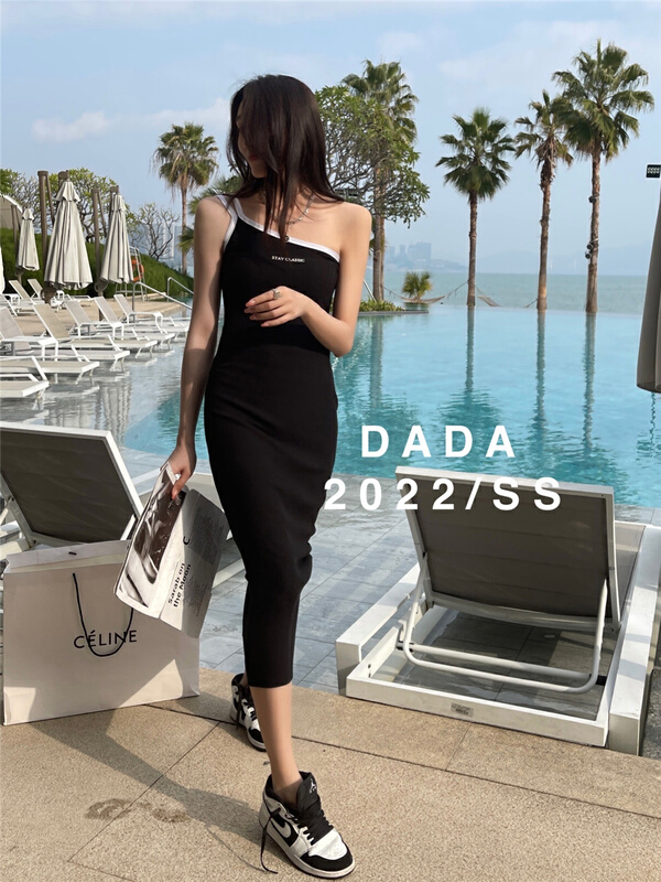 Early spring! [dada] single room letter slim dress 6609# zxl