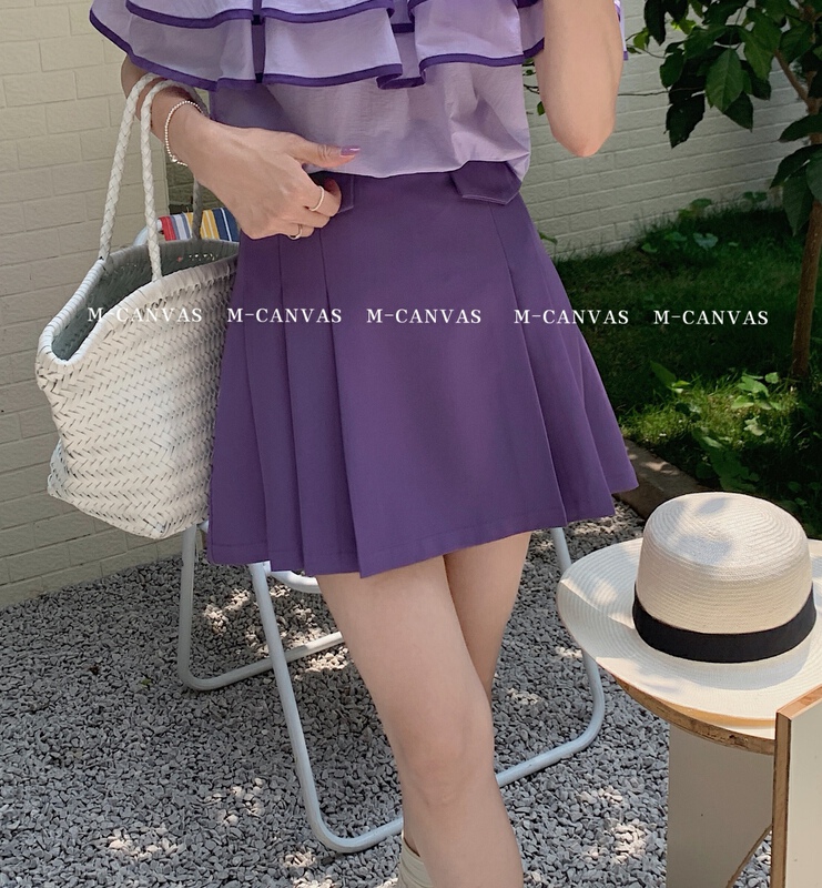 New in early summer! [m-canvas] Korean version of versatile slim fitting skirt and pants 8123# lwy