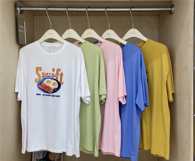 [end of July] Korean casual letter printed short sleeve T-shirt ys2-810# HBx