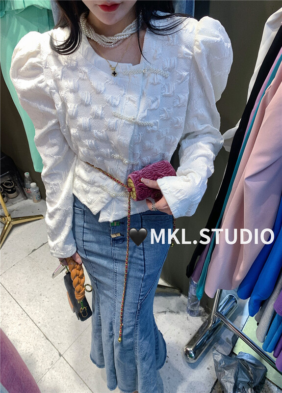 New year in early spring! [Mikala] elegant cheongsam button up blouse 823# PCZ