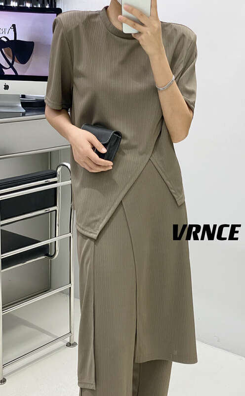 [Vince] minimalist Korean design Short Sleeve T-shirt 5057a# XYJ