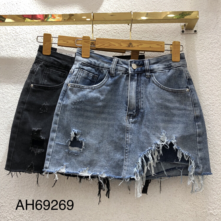 New in early summer! [queen] Korean slim denim skirt ah69269# ozq