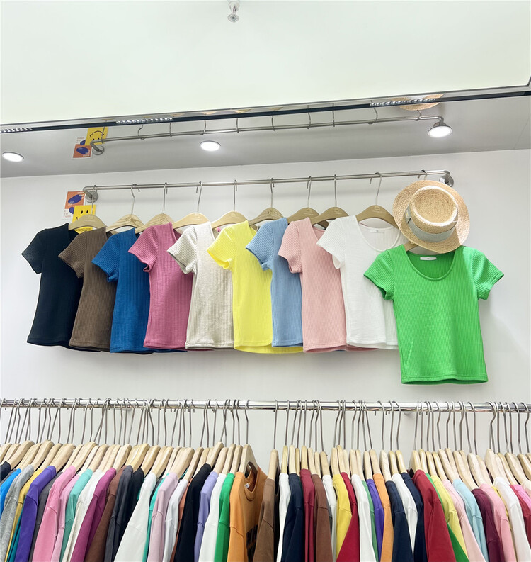 New in early summer! [1986] crew neck simple and comfortable casual short sleeve T-shirt c531# LSL