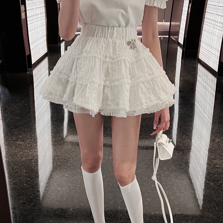 goods in stock! New in early summer! [pan] sweet and spicy high waist fashion skirt 00413# PCZ