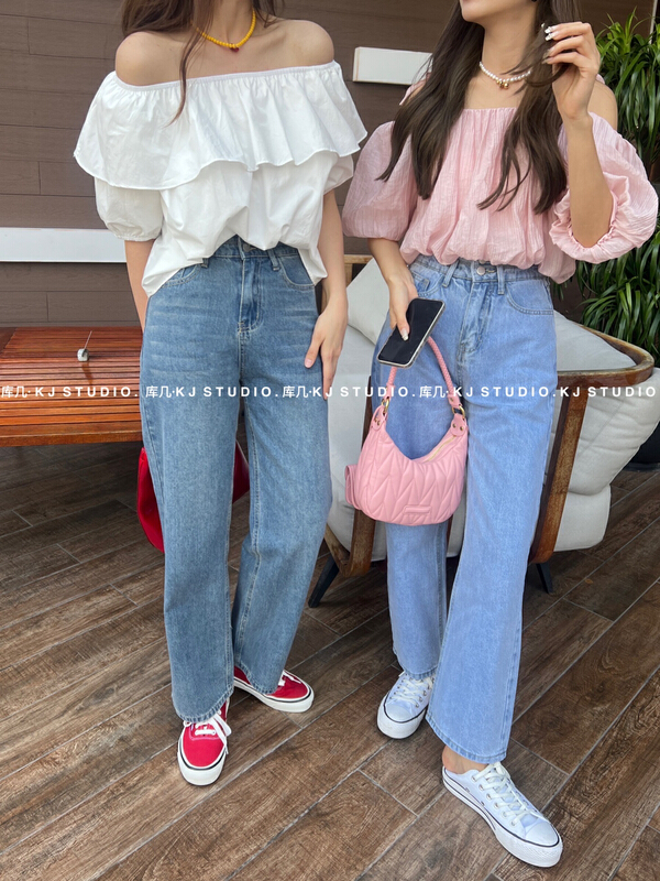 [kJ] Korean simple fashion jeans 2880# zxl