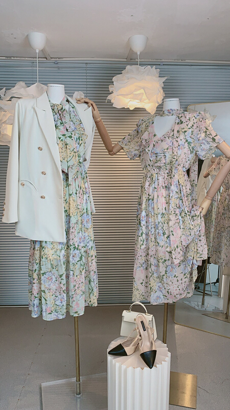 goods in stock! New in early summer! [ou zhengsha] elegant floral dress 18707# JJ