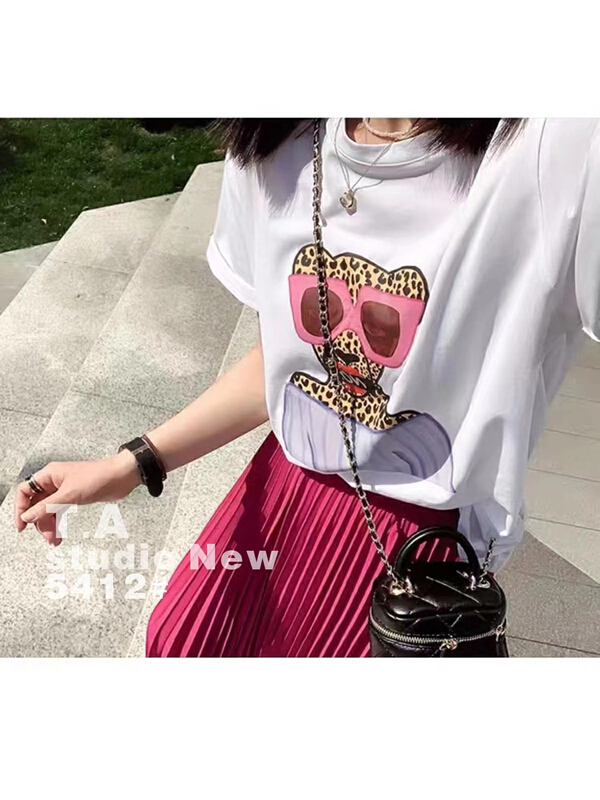 New in early summer! [TA +] tiger fashion printed short sleeve T-shirt 5412# XYY