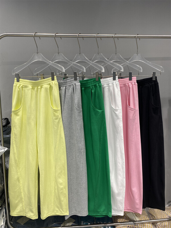 goods in stock! New in early summer! [D +] Korean version simple and loose candy color wide leg casual pants ys1-7003# lwy