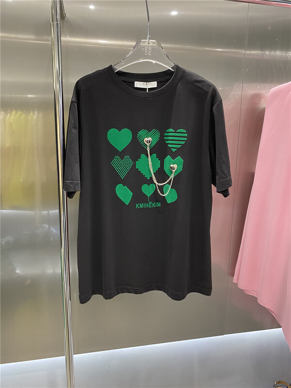 [Eric] love chain design short sleeved T-shirt (not detachable with chain) 0138# ozq