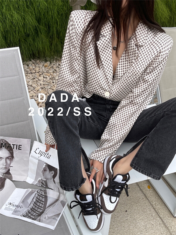 goods in stock! New year in early spring! [dada] Plaid versatile shirt 6601# zxl