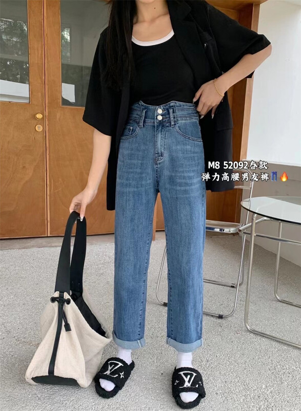 goods in stock! New year in early spring! [M8 denim] design sense Vintage Western fashion jeans 52092# LSL