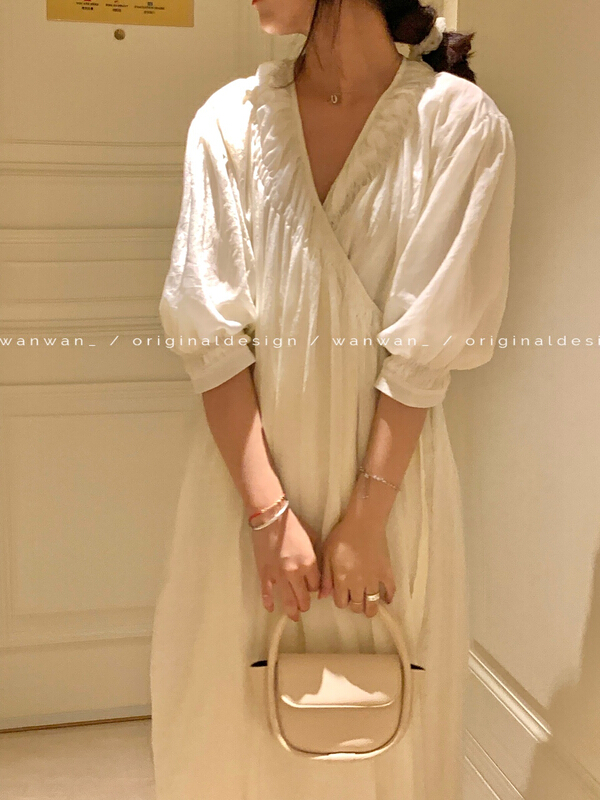 goods in stock! New in early summer! [wanwan] Korean small fresh and versatile dress 1388# HBx