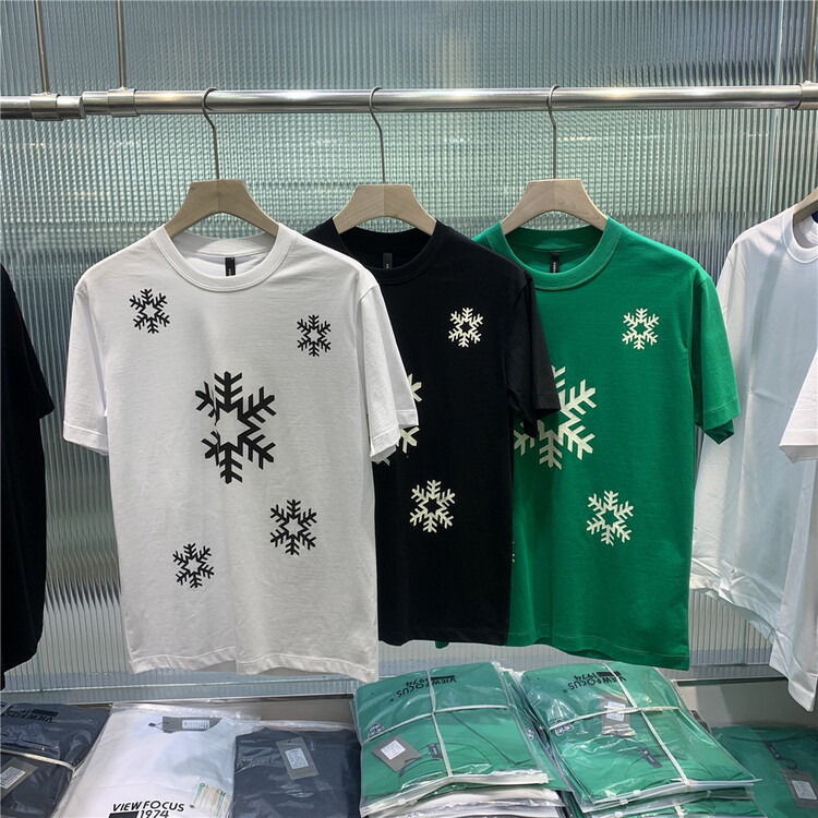 New in early summer! [1974] crew neck print short sleeve T-shirt 801# ZZL