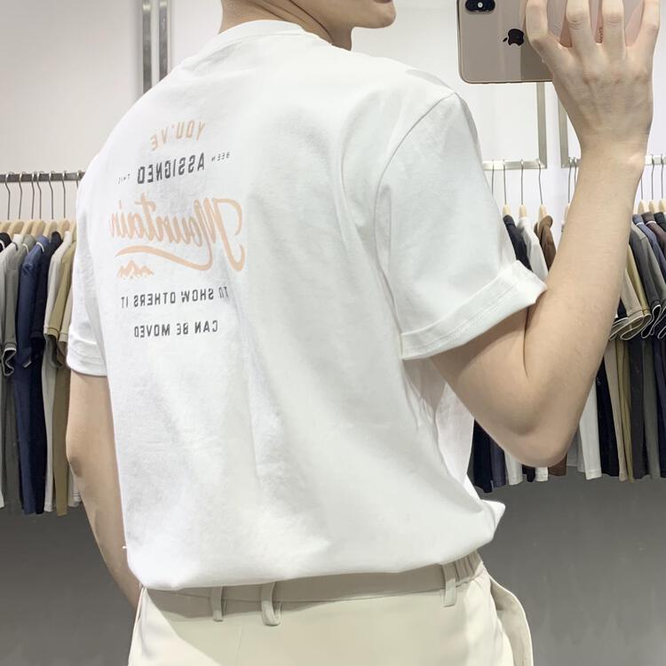New year in early spring! [wild club] simple printing Casual Short Sleeve T-shirt b8252# ZZL