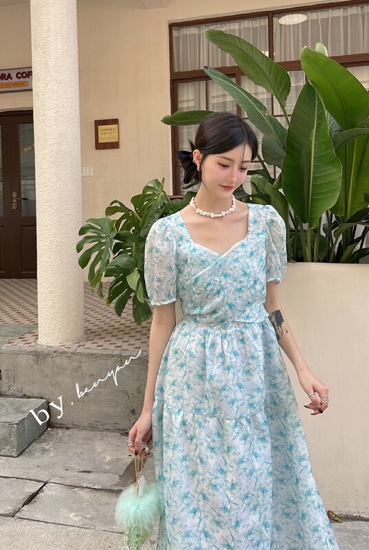 [benyan] French cross tie dress 6117# zxx