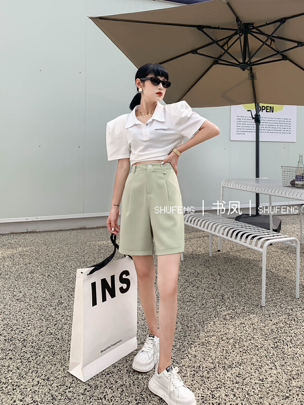 goods in stock! New in early summer! [Shufeng] simple Korean slim casual shorts g8033# LSL
