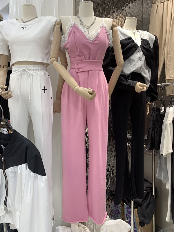 [I do do] simple and versatile solid color loose casual pants (only casual pants) 6032# cqw