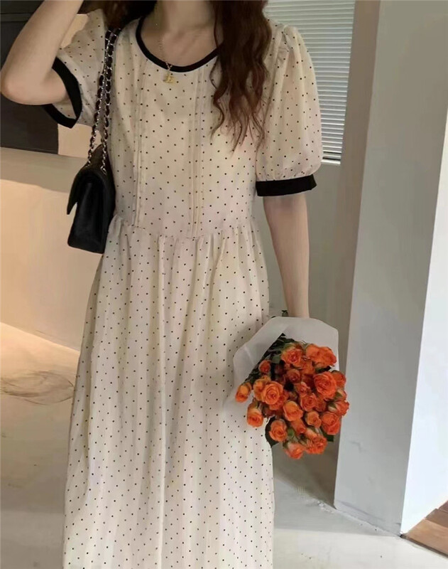 [multi gold] wave point temperament lady dress 7189# hjy