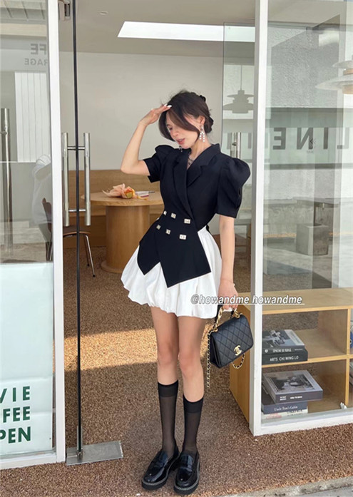 goods in stock! [how and me Cheng Xi] Korean high waist puffy skirt (excluding suit) 7019# LSL