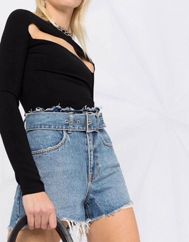Original price 63.66! [original in Korea] featured thin waist denim shorts 60869\l