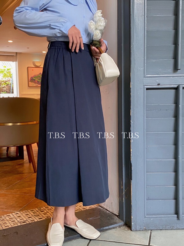 New in early summer! [t.b.s] high waist solid color versatile skirt ys1-8710# lwy