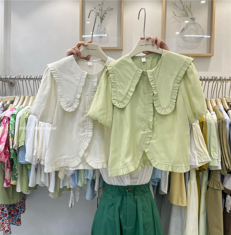 New in early summer! [Max original] simple and versatile single breasted shirt 98126# HBx