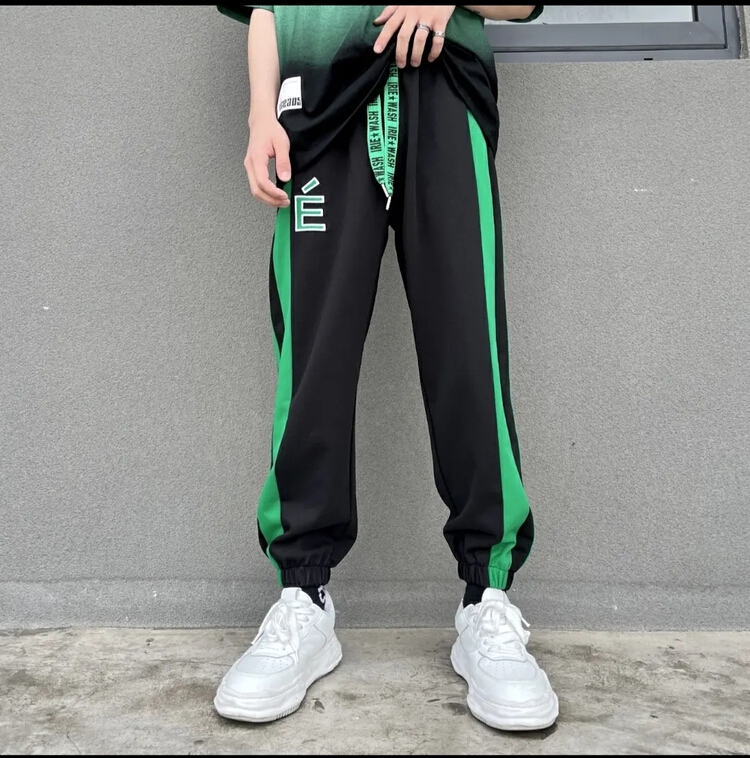 New in early summer! [DDV] comfortable drawcord elastic waist letter casual pants 22123# ZZL
