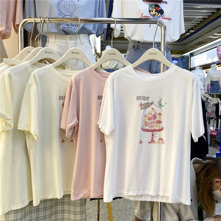 New in early summer! [Momo] Korean Casual Short Sleeve T-shirt 3862# HBx
