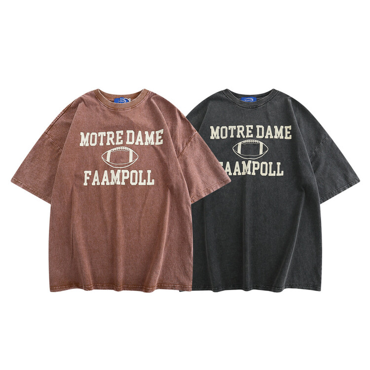[INS error] Unisex! Letter round neck Pullover short sleeve T-shirt t2223# hyy