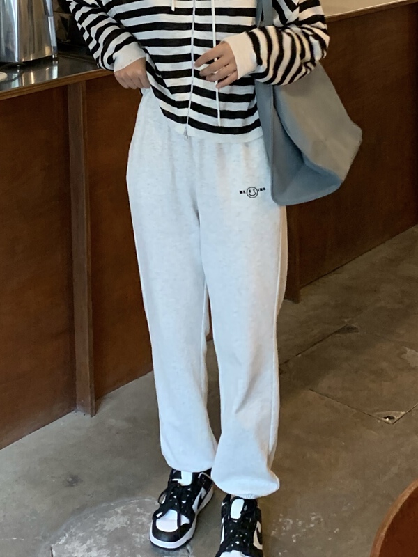 New year in early spring! [meet + studio] Leggings embroidered rubber band waist versatile slim pants casual pants 59327# LSL