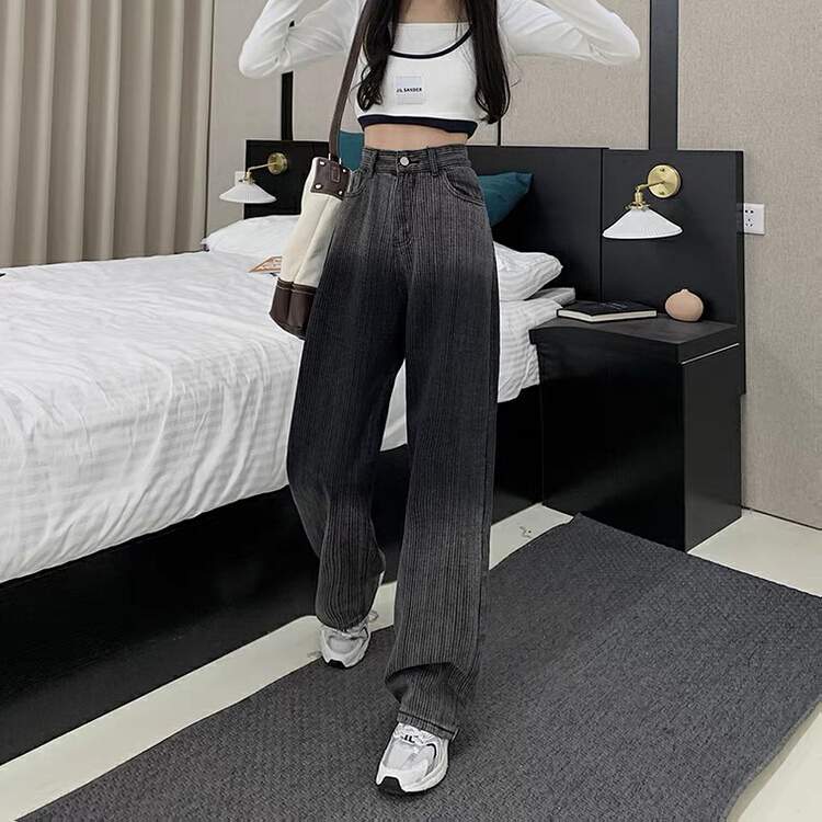 New year in early spring! [mate fashion] high waist straight jeans 8278# ozq