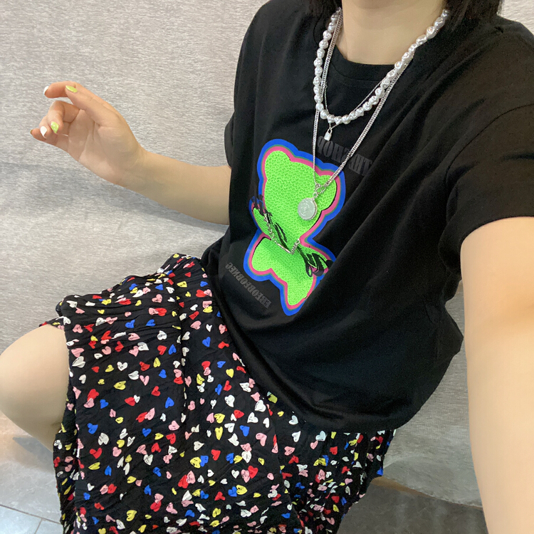 New in early summer! [Qijia +] floral temperament versatile skirt 7552# zyh