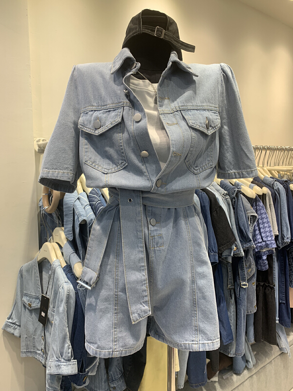 New in early summer! [Dandan] Korean versatile fashion Jumpsuit (with belt) a9962# LSW