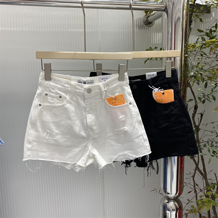 New in early summer! [SMX] Korean slim and versatile denim shorts 66779-2# XJ