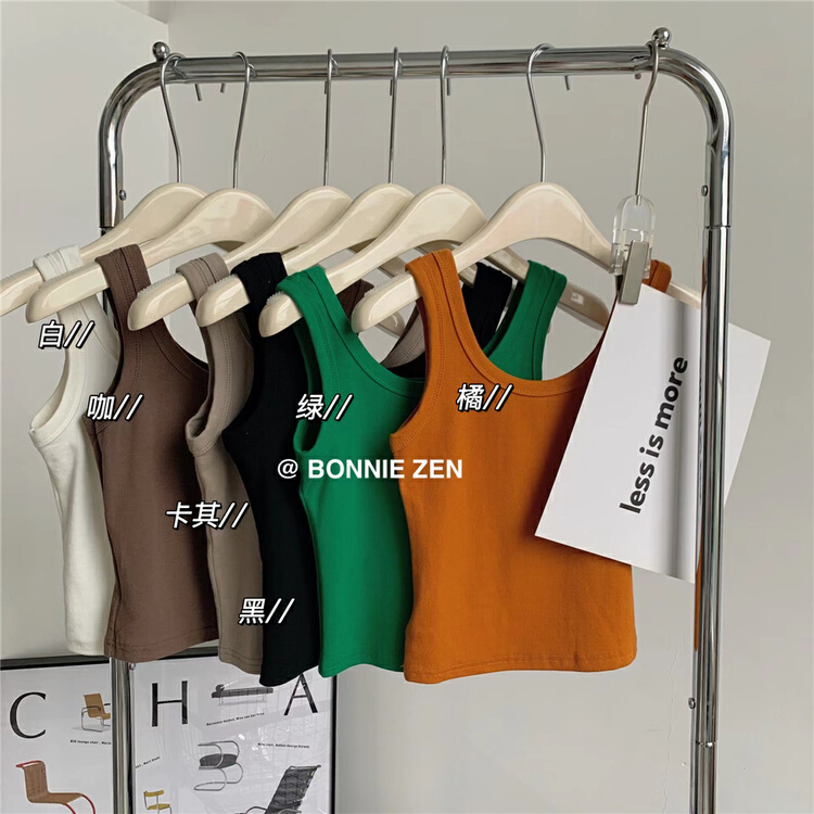 New in early summer! [Bonnie] Korean simple versatile vest / sling 2210# XYJ