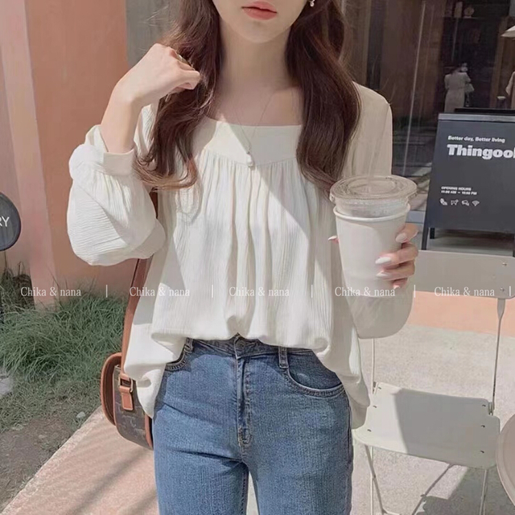 New year in early spring! [Yi Jia Yi] lady temperament wrinkled loose blouse 2209# cqw