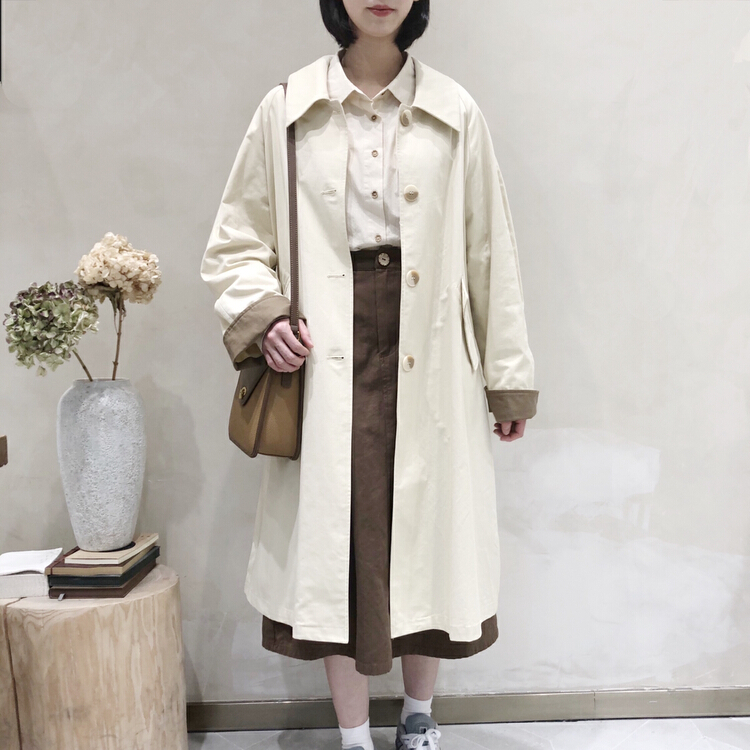 New year in early spring! [I look] temperament single breasted versatile windbreaker 32016# ZSY