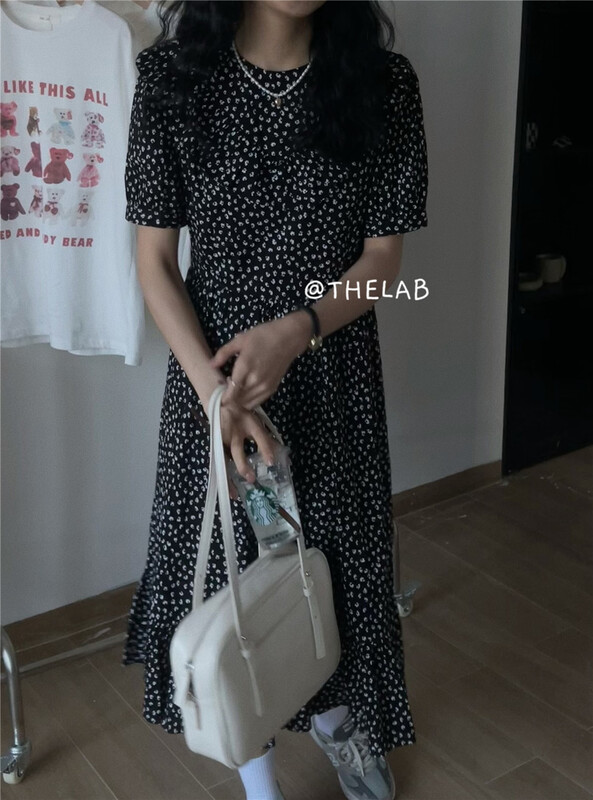New in early summer! [the lab] Korean Chiffon Dress 2032# zxx
