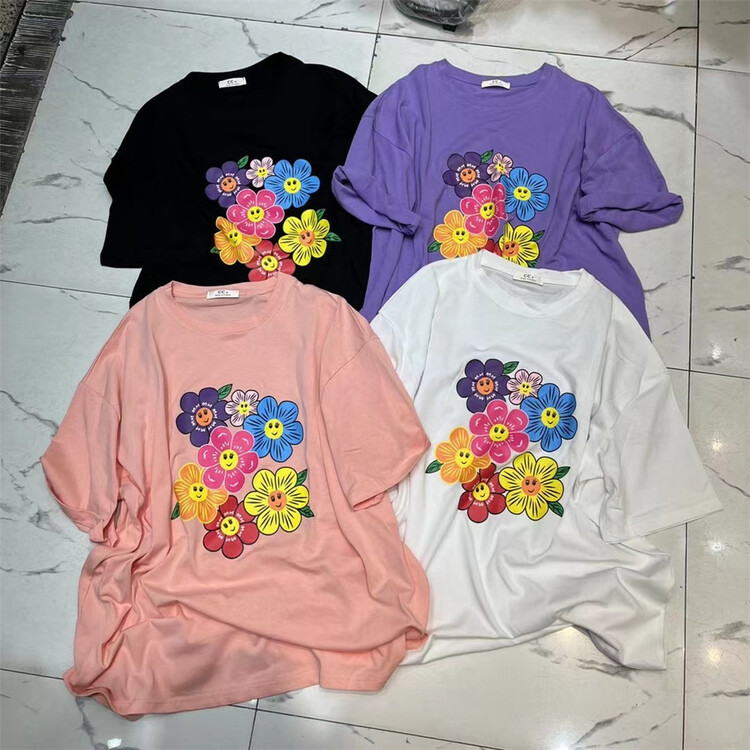 [CC +] round neck fashion short sleeve T-shirt 8317# L