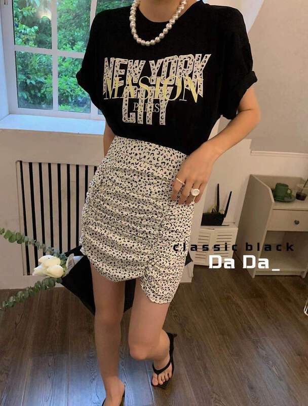 [dada] letter loose and versatile short sleeve T-shirt 6662# zxl