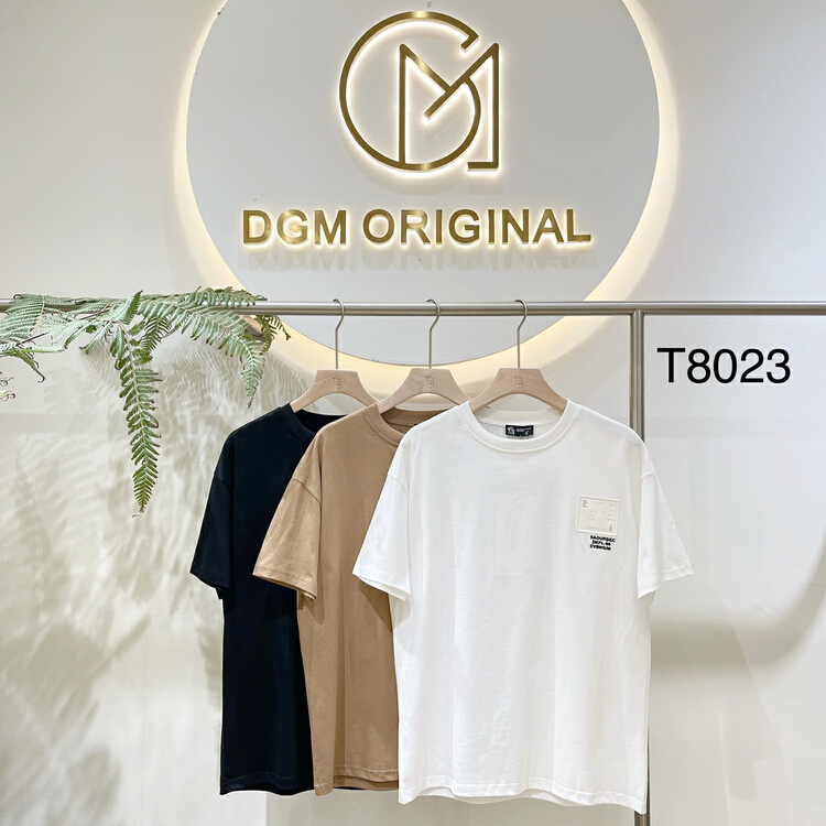 New in early summer! [DGM] chest small label simple loose short sleeve T-shirt t8023# ZZL
