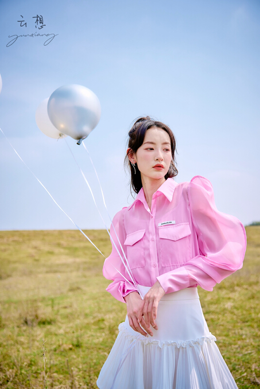 goods in stock! [Yunxiang (formerly in style & MC)] bubble sleeve perspective design shirt (with suspender) 351# WPL
